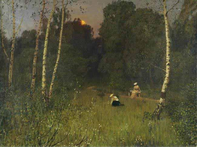 Nikolay Nikanorovich Dubovskoy Twilight oil painting image